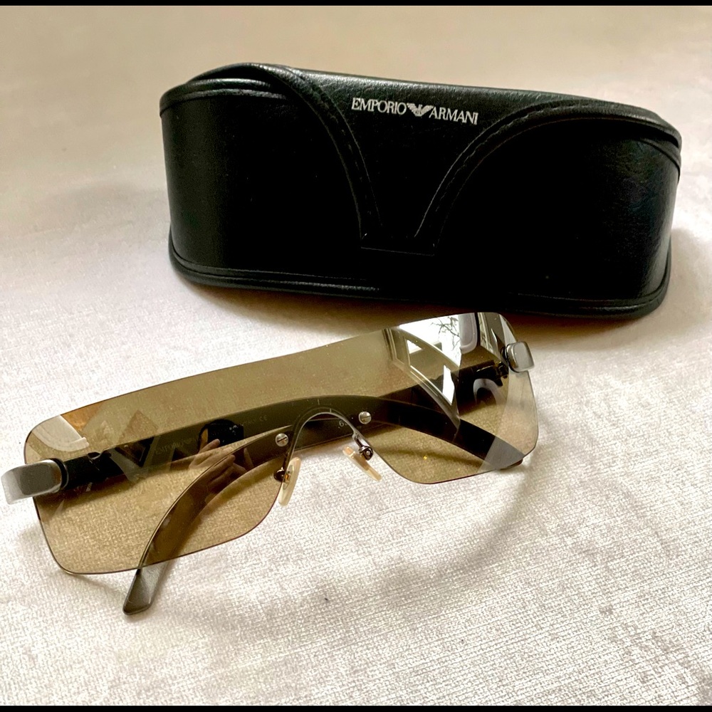 Giorgio Armani Brown and Black Men's Glasses